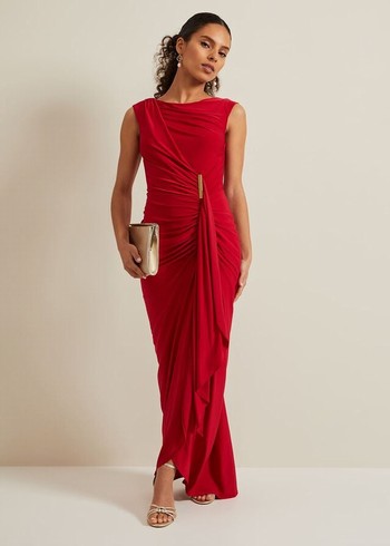 Phase Eight Petite Donna Dress Red Canada | AZGXHR-059